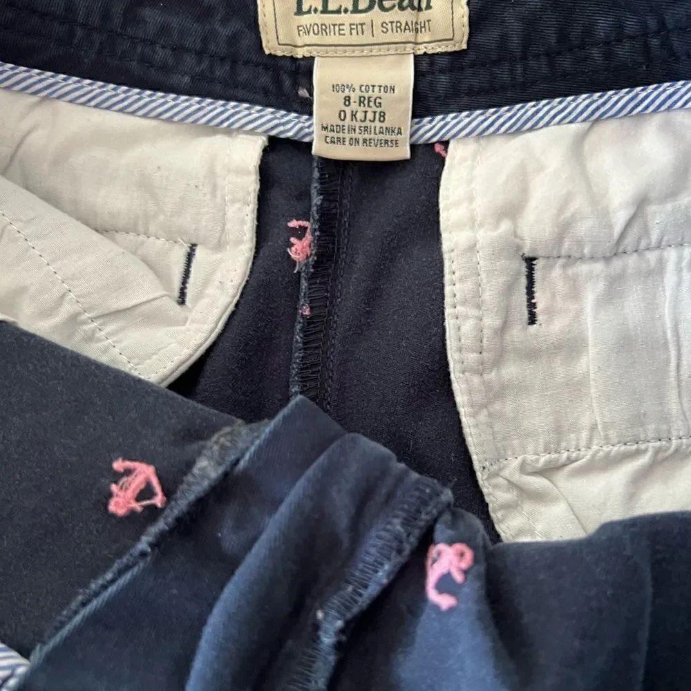 L.L BEAN Favorite Fit/Straight Shorts size 8 - Picture 3 of 3